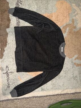 perfectwhitetee Dark Charcoal Crewneck Sweater